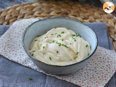 Lichte mayonaise met hardgekookte eieren en zonder olie! Perfect als je geen rauwe eieren mag eten! - foto 5