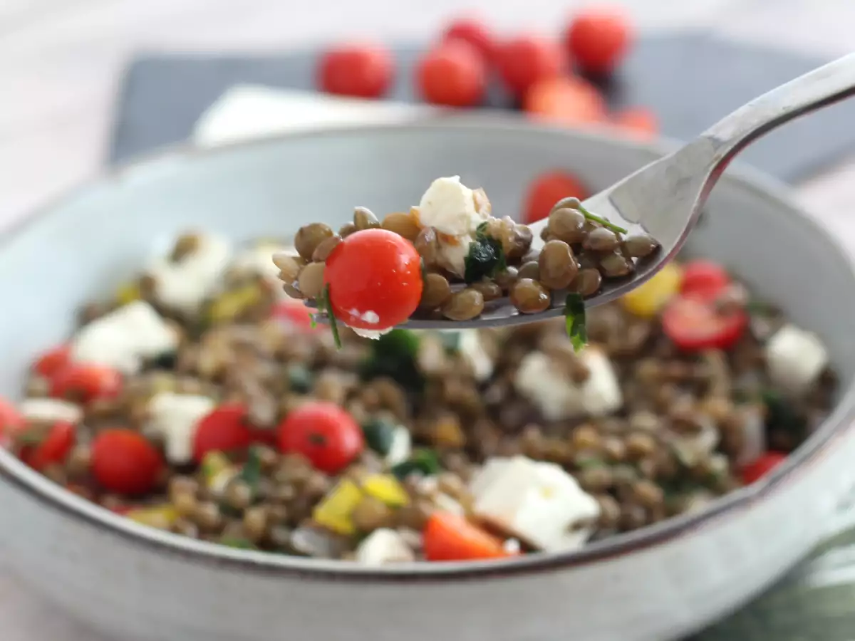 Linzensalade met feta - foto 2