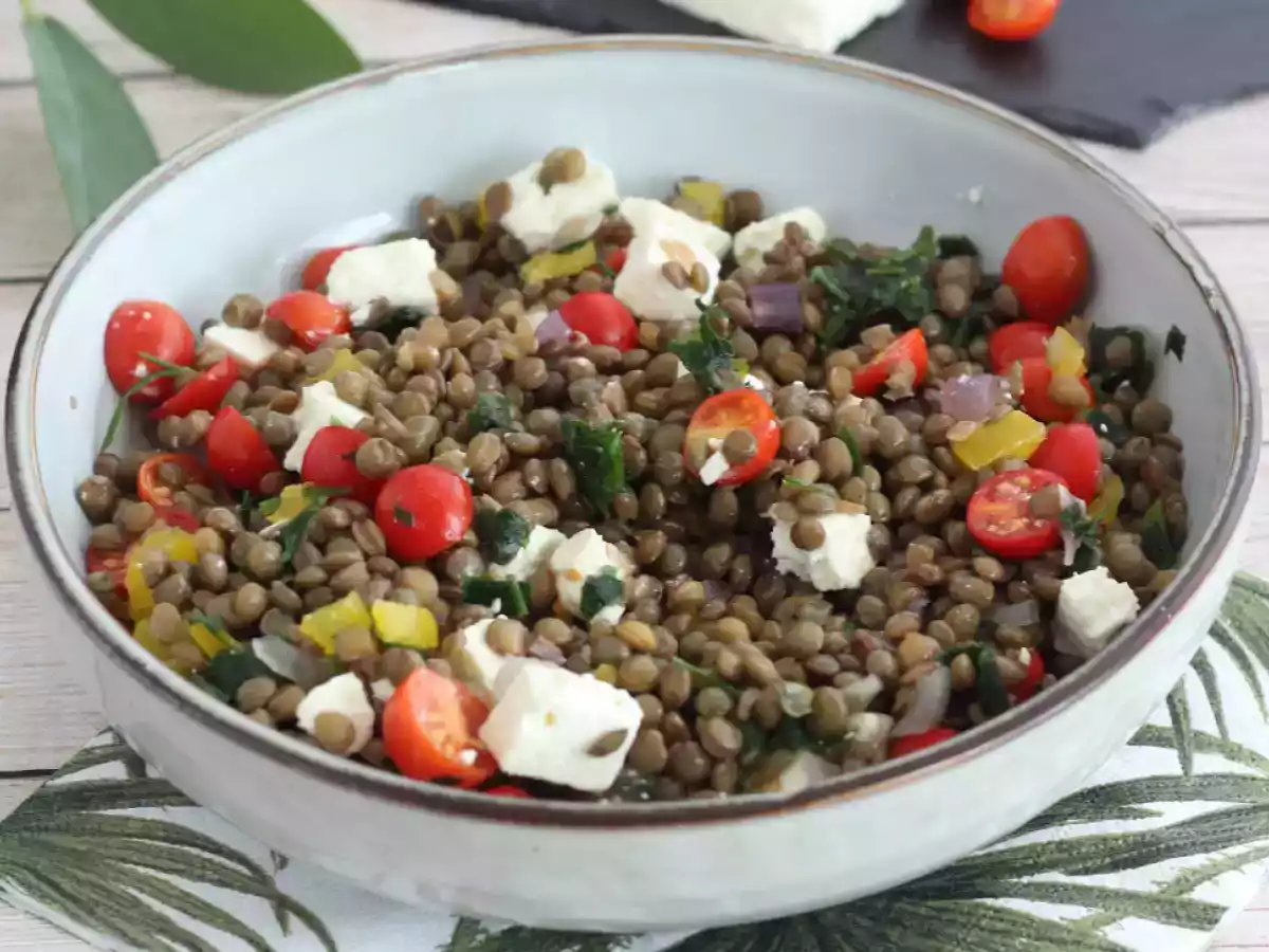 Linzensalade met geitenkaas - foto 3