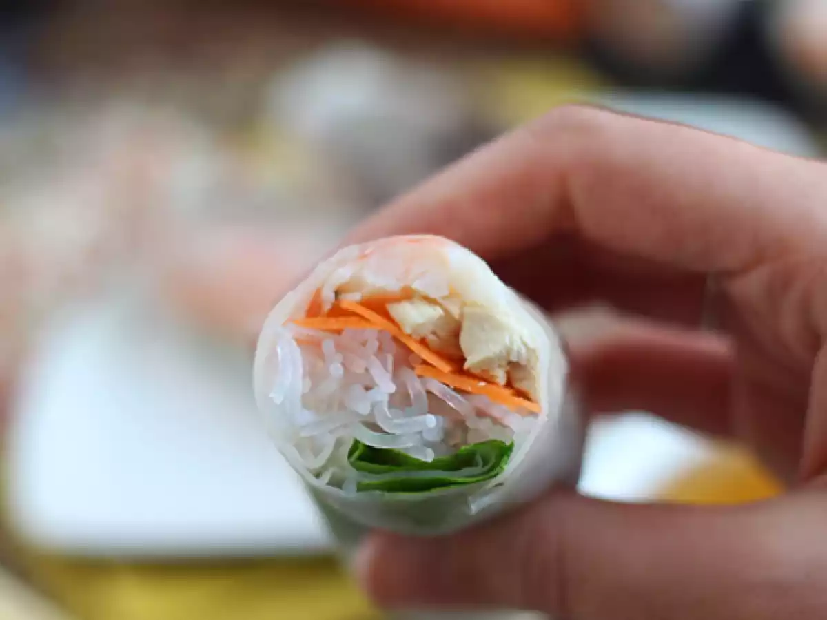 Loempia's met kip en garnalen - foto 4