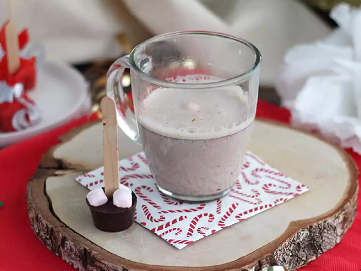 Lollies voor warme chocolade: pure chocolade + marshmallow - foto 3