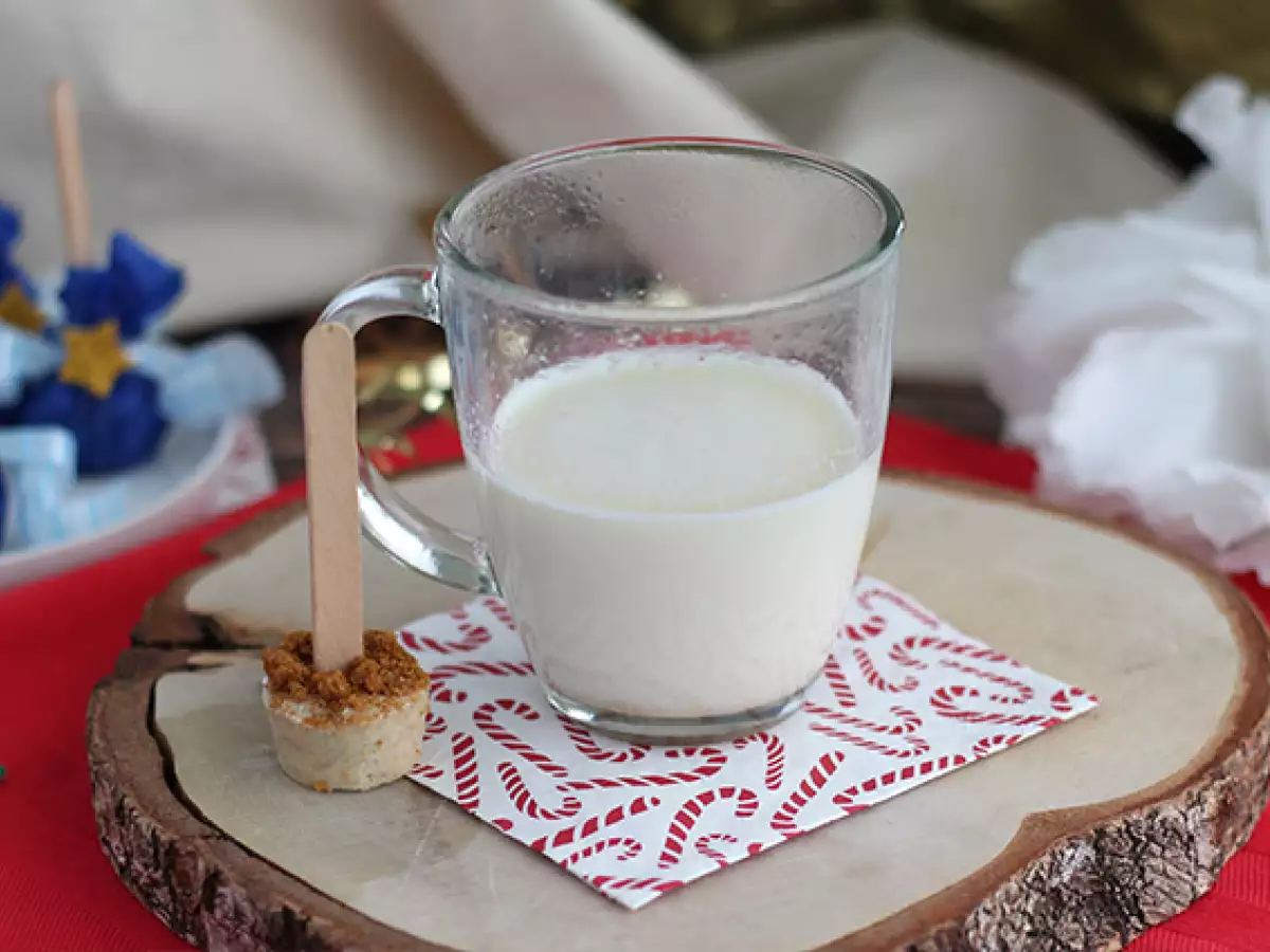 Lolly's voor warme chocolademelk met witte chocolade en speculaas - foto 2