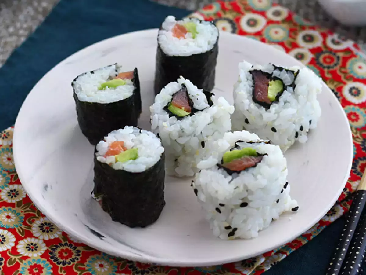 Maki's met gerookte zalm en avocado - foto 4