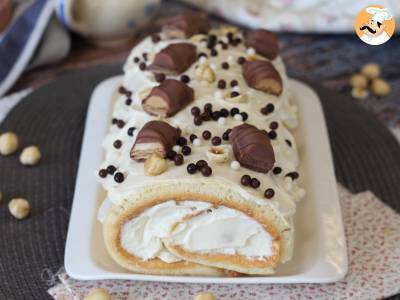 Makkelijk broodje met Kinder Bueno-smaak, perfect als verjaardagstaart of kerststol! - foto 6