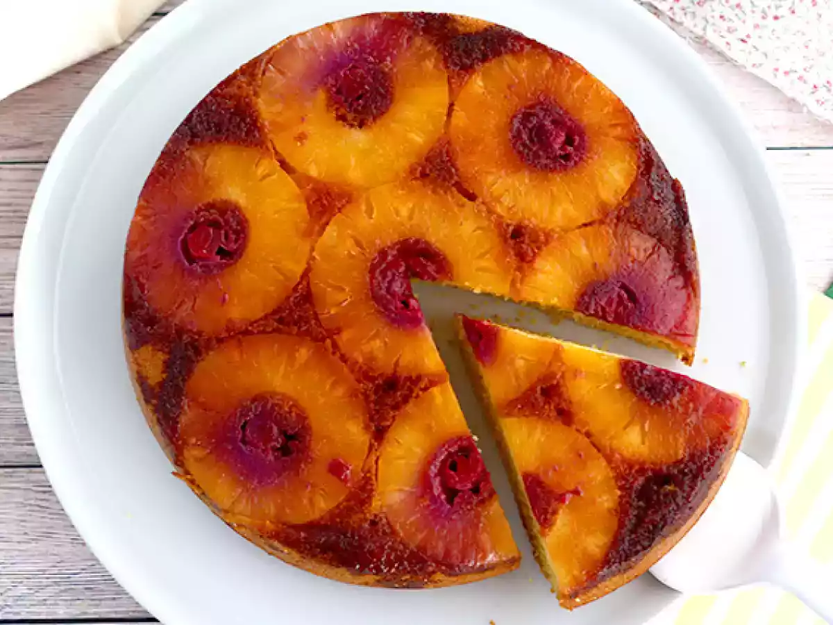 Makkelijke ananastaart met omgekeerde ananas - foto 2