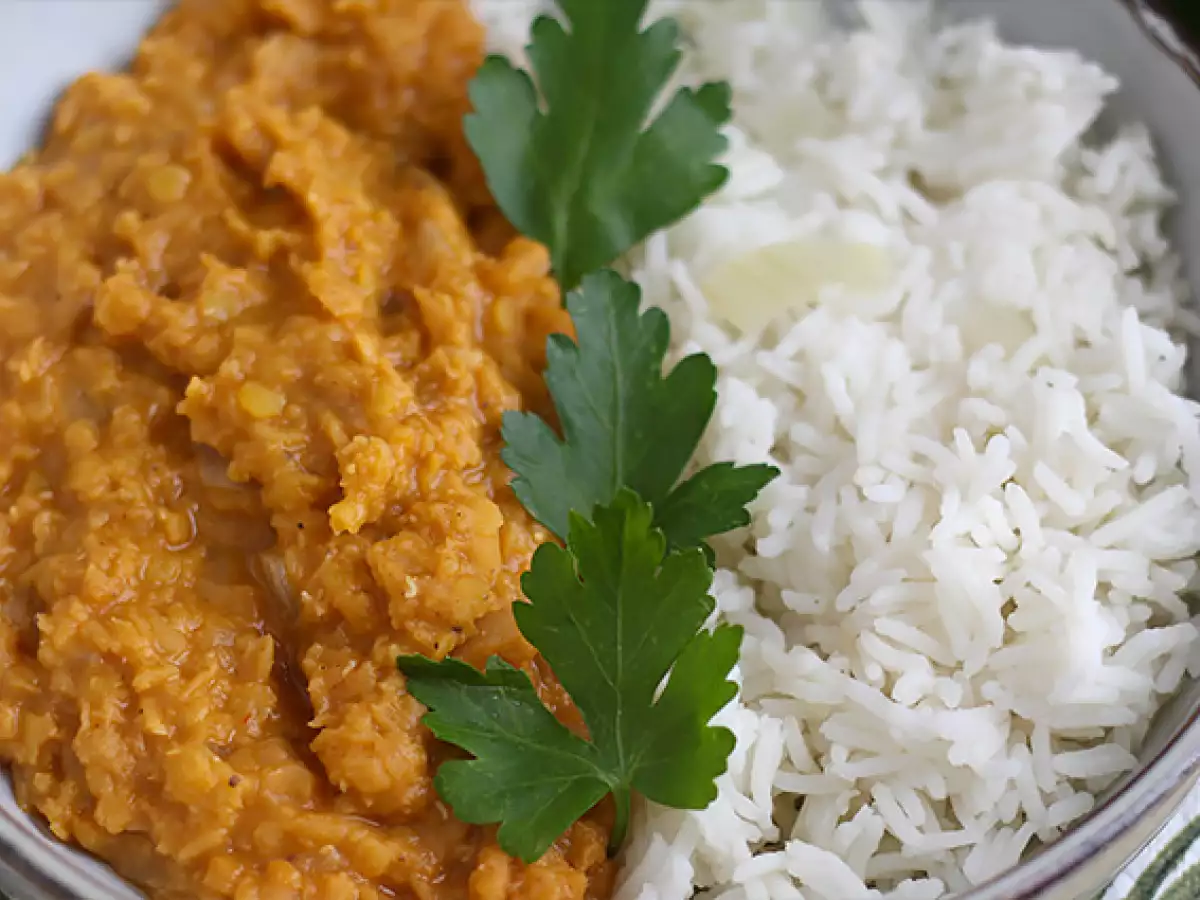 Makkelijke dahl van rode linzen - foto 2