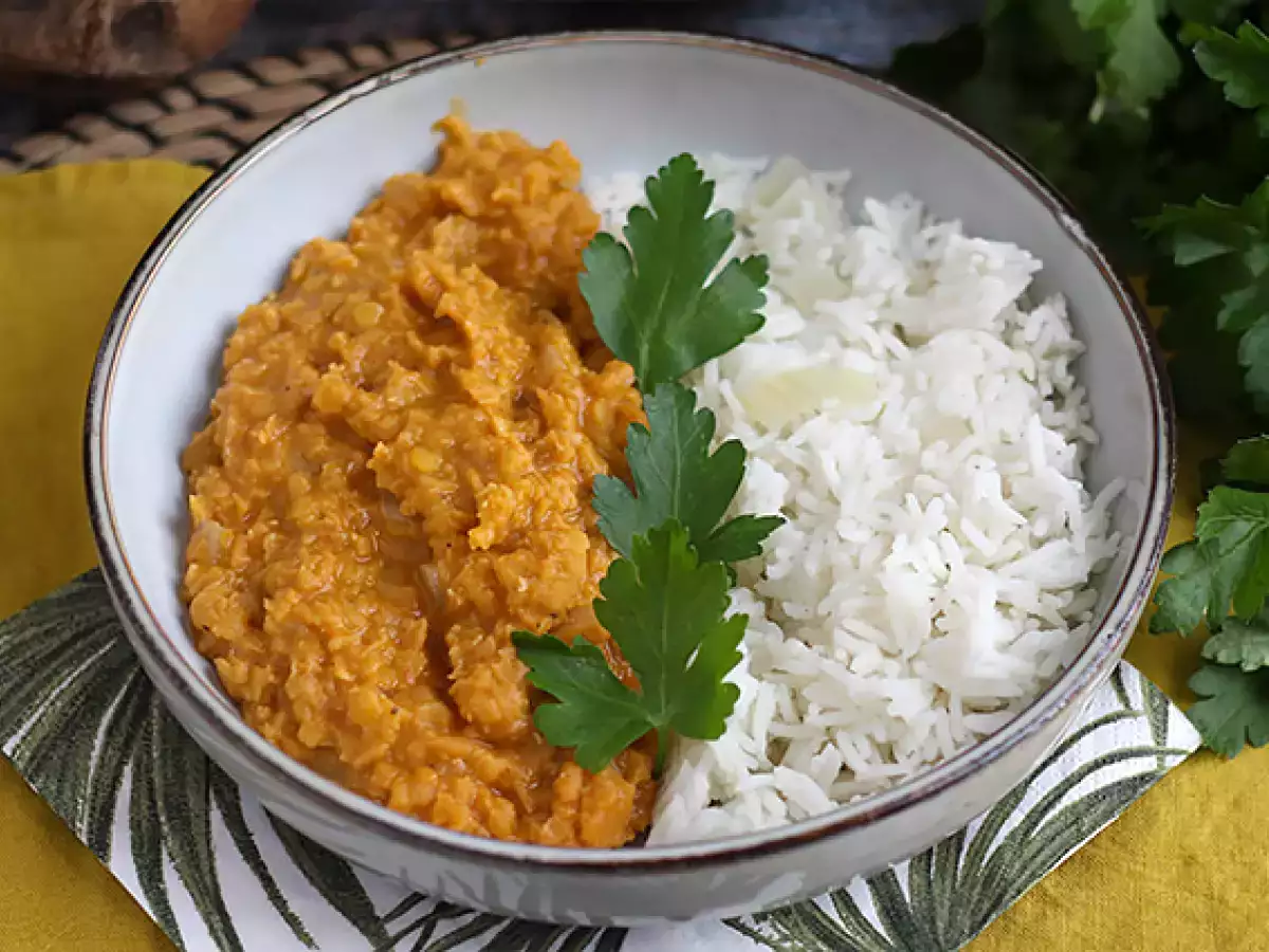 Makkelijke dahl van rode linzen - foto 3