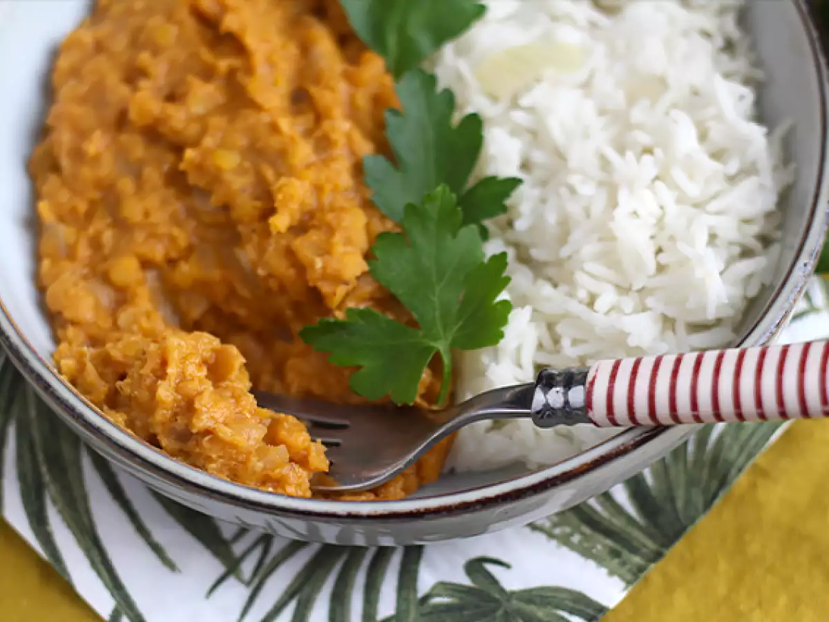 Makkelijke dahl van rode linzen - foto 4
