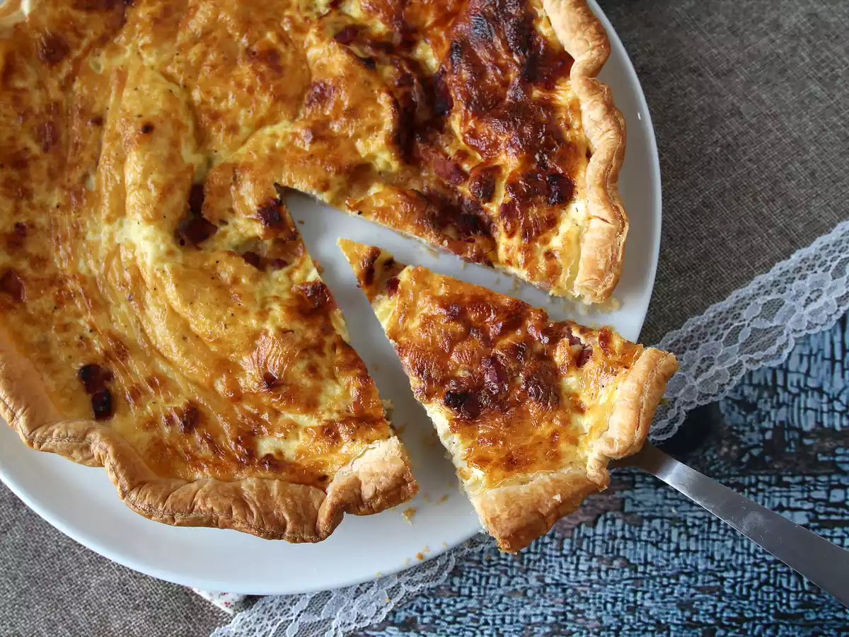Makkelijke zelfgemaakte quiche lorraine recept - foto 2