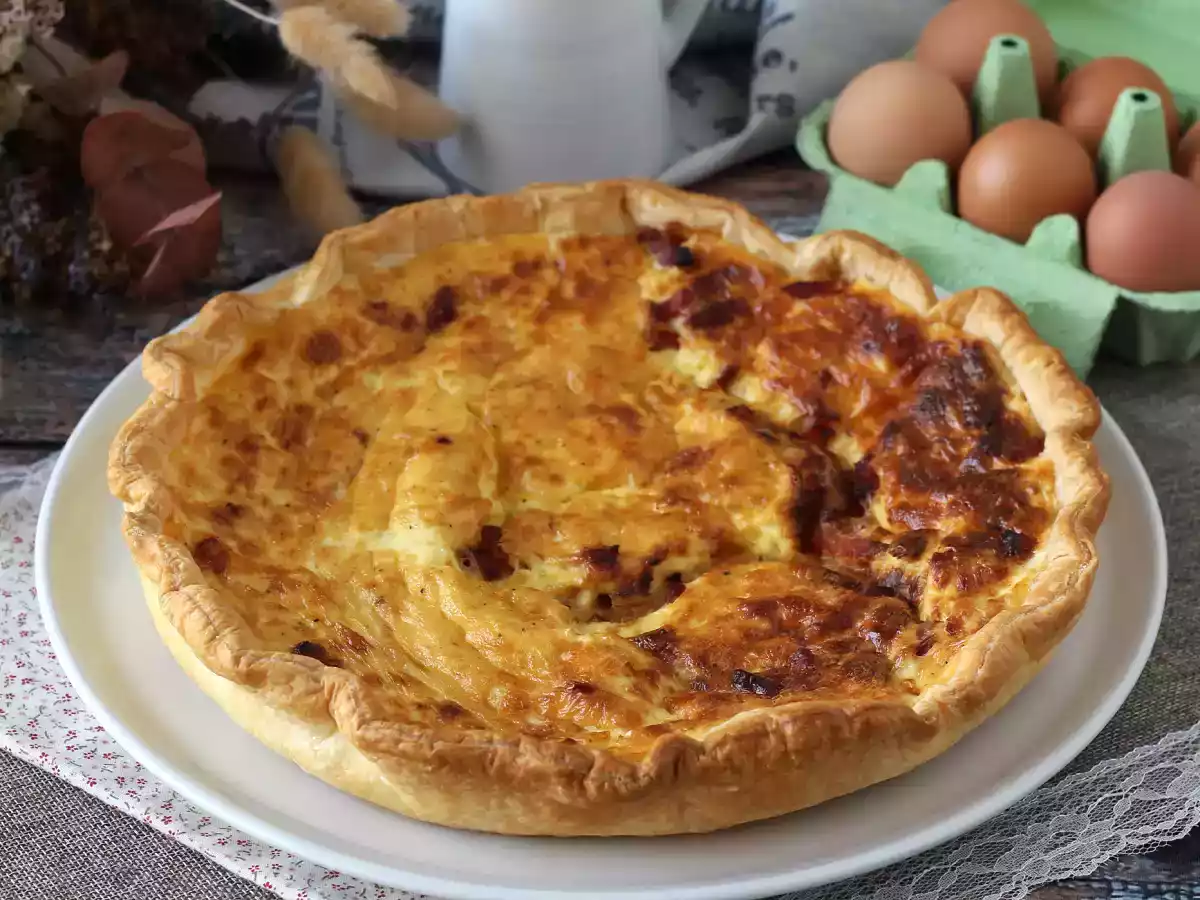 Makkelijke zelfgemaakte quiche lorraine recept - foto 3