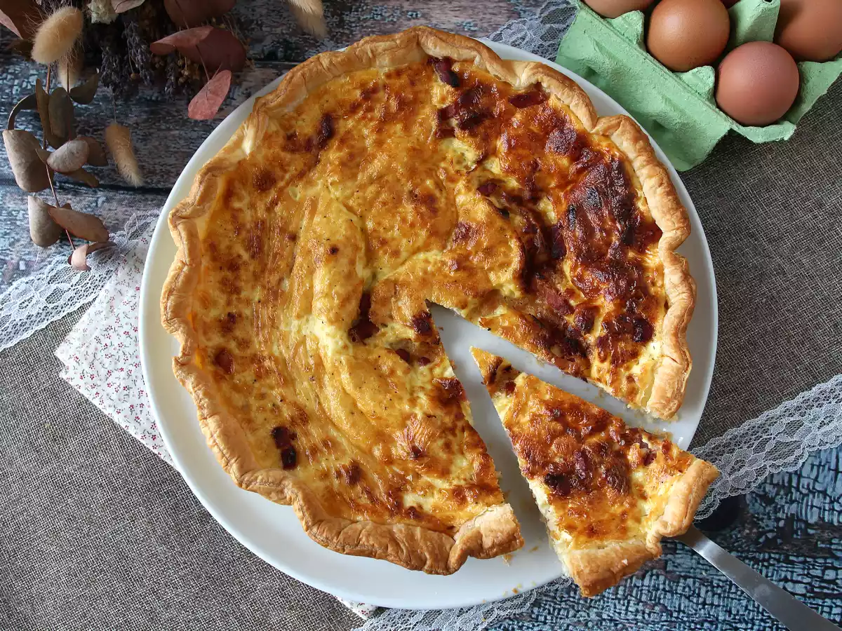 Makkelijke zelfgemaakte quiche lorraine recept - foto 4