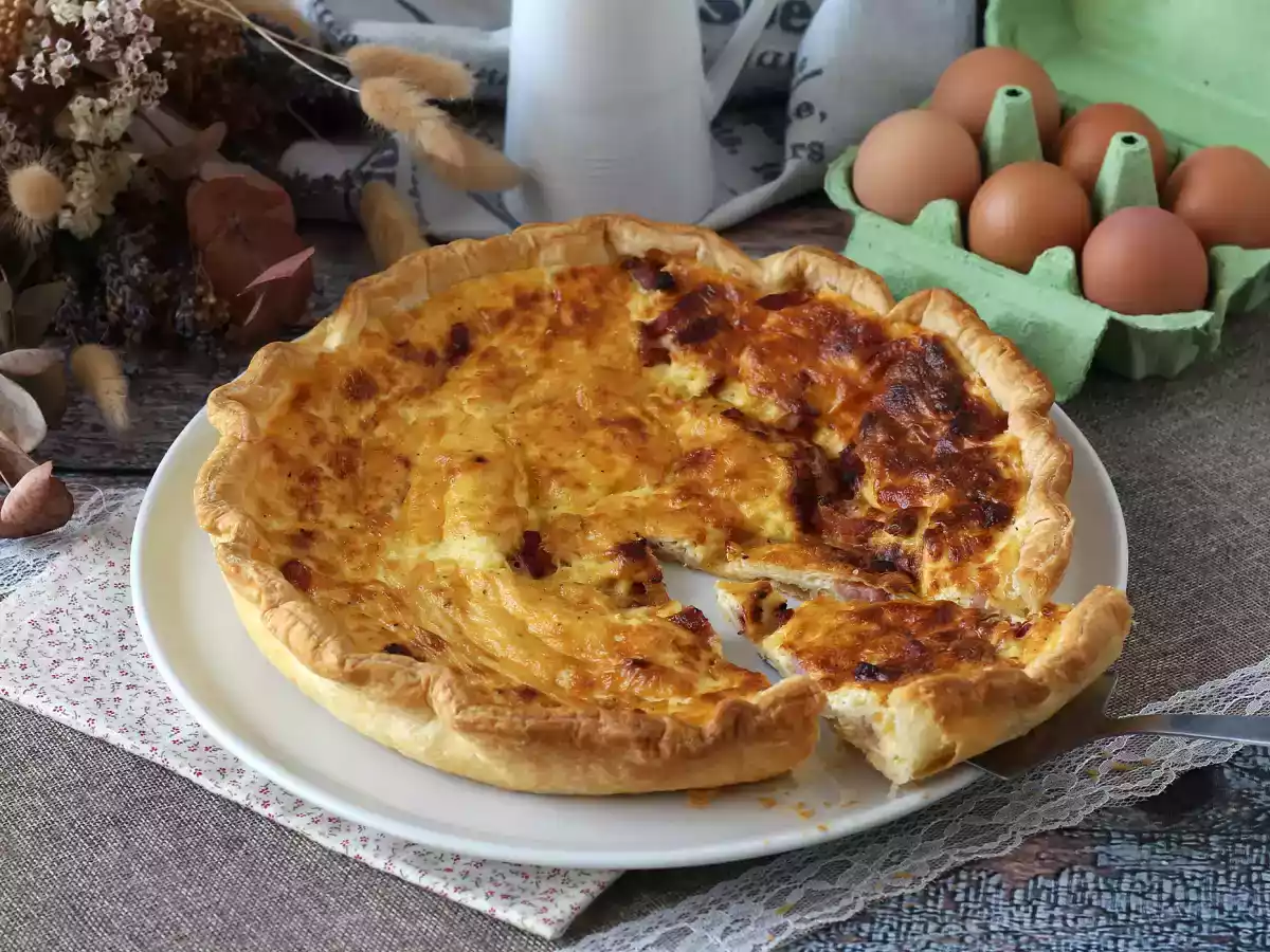 Makkelijke zelfgemaakte quiche lorraine recept - foto 6