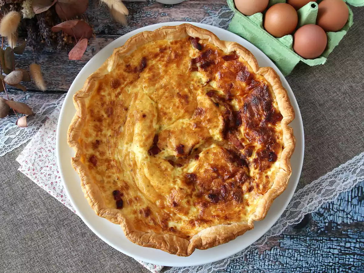 Makkelijke zelfgemaakte quiche lorraine recept - foto 7