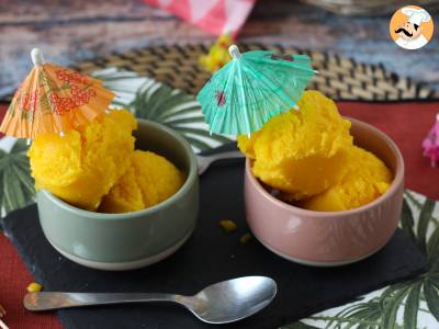 Mango en limoensorbet met slechts 3 ingrediënten, klaar om te eten in 5 minuten! - foto 3