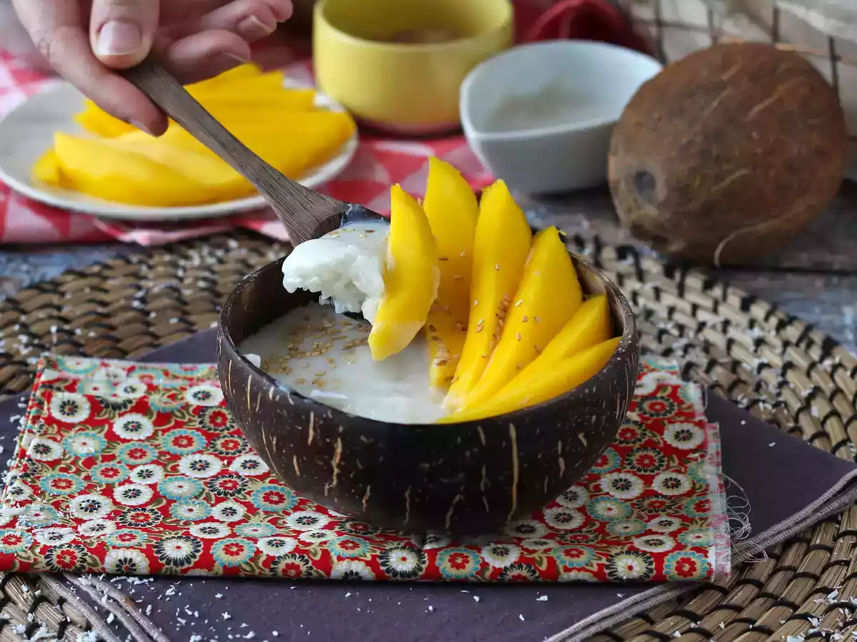 Mango kleefrijst, het supergezellige Thaise dessert - foto 7