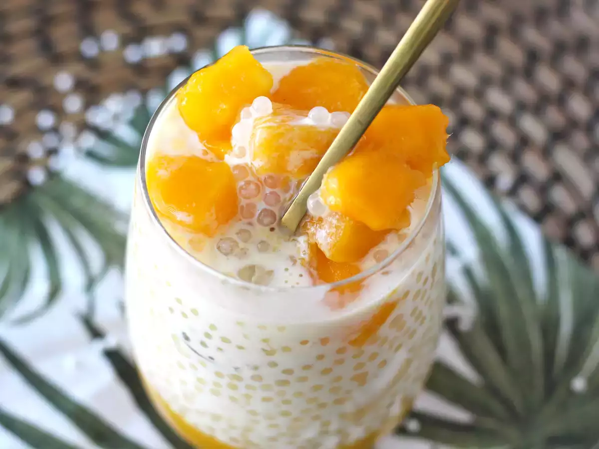 Mango sago, het Aziatische dessert met tapioca en mango dat verovert door zijn eenvoud. - foto 2