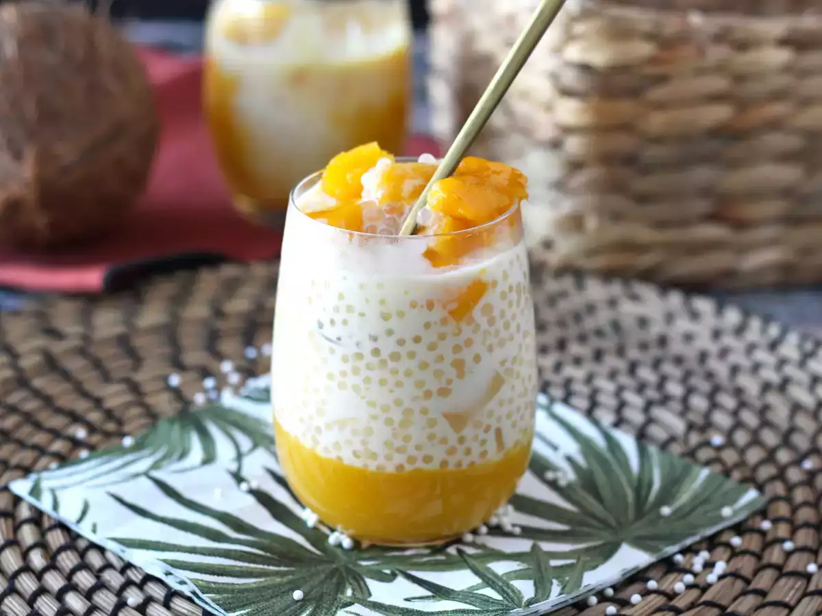 Mango sago, het Aziatische dessert met tapioca en mango dat verovert door zijn eenvoud. - foto 5