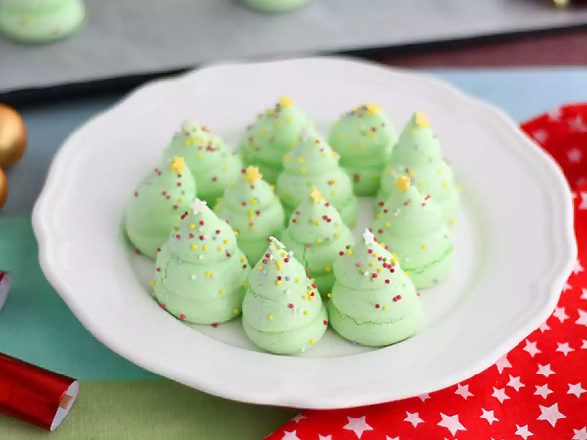 Meringue kerstbomen