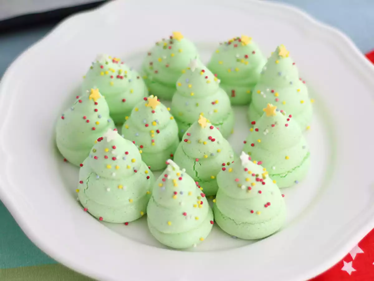 Meringue kerstbomen - foto 2