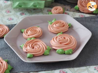 Meringues in de vorm van schattige roosjes! - foto 3