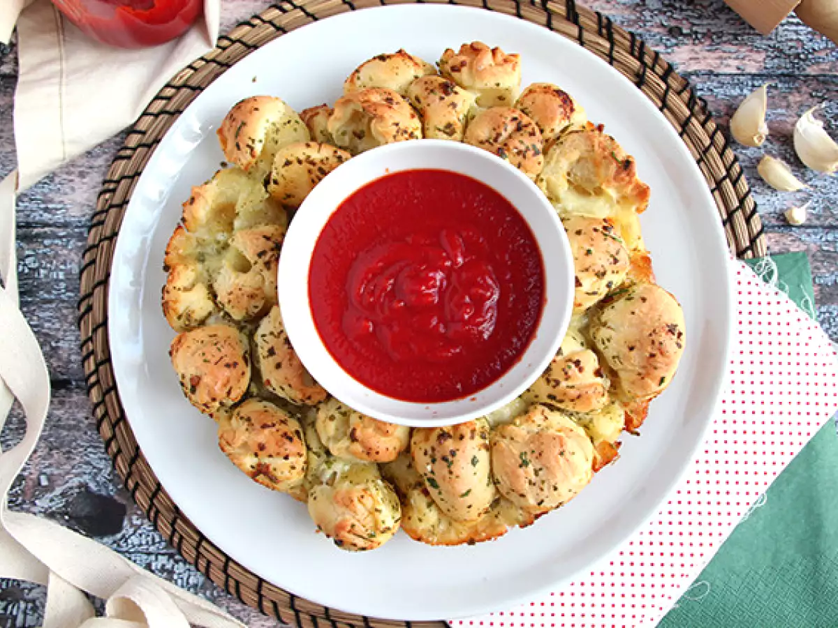 Met mozzarella gevulde pizzakroon - foto 5