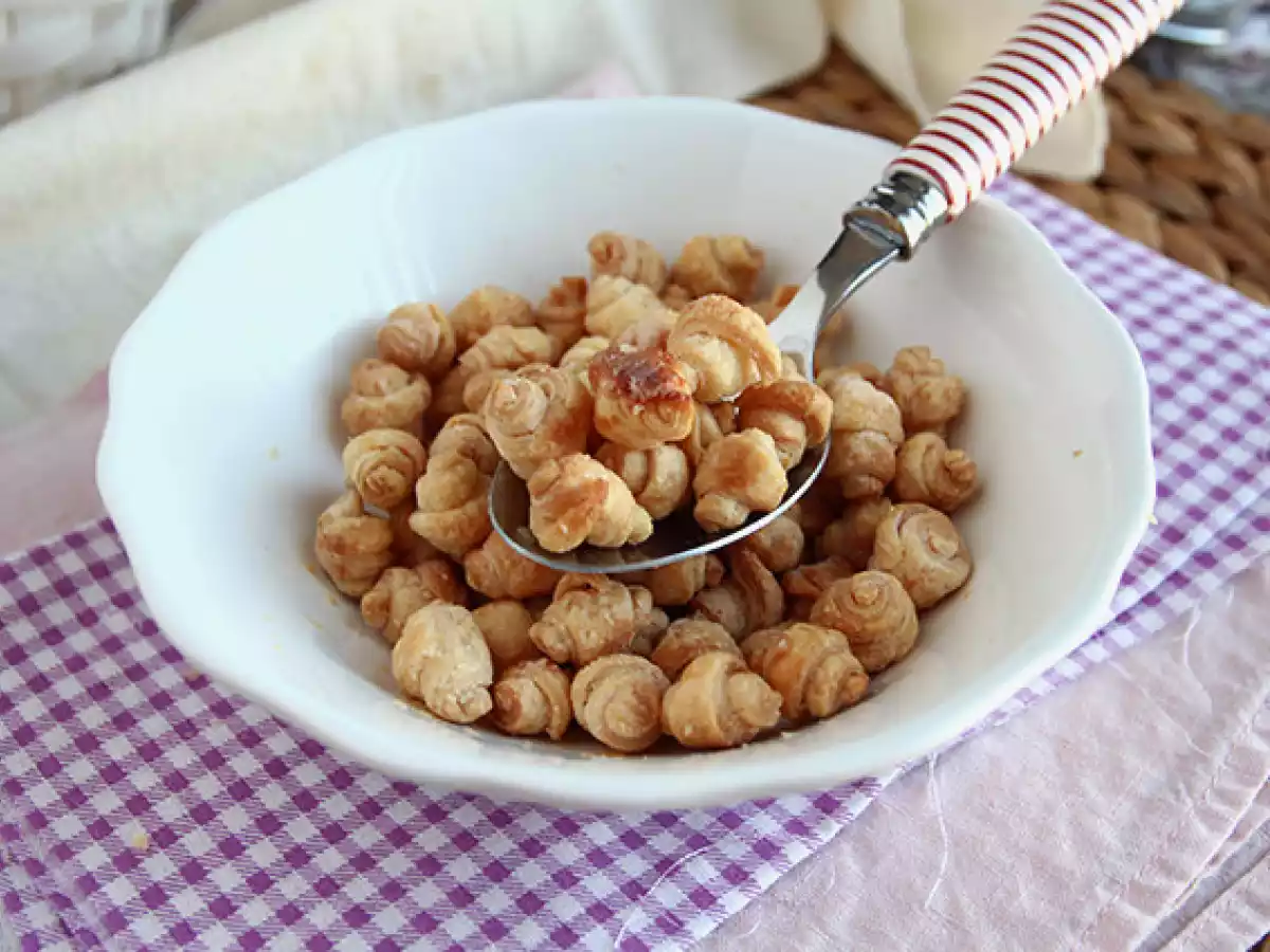 Mini croissants ontbijtgranen