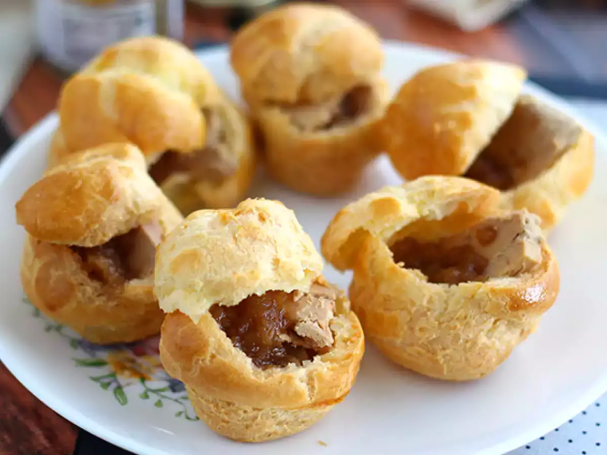 Mini-soesjes met foie gras en uienconfiture - foto 3
