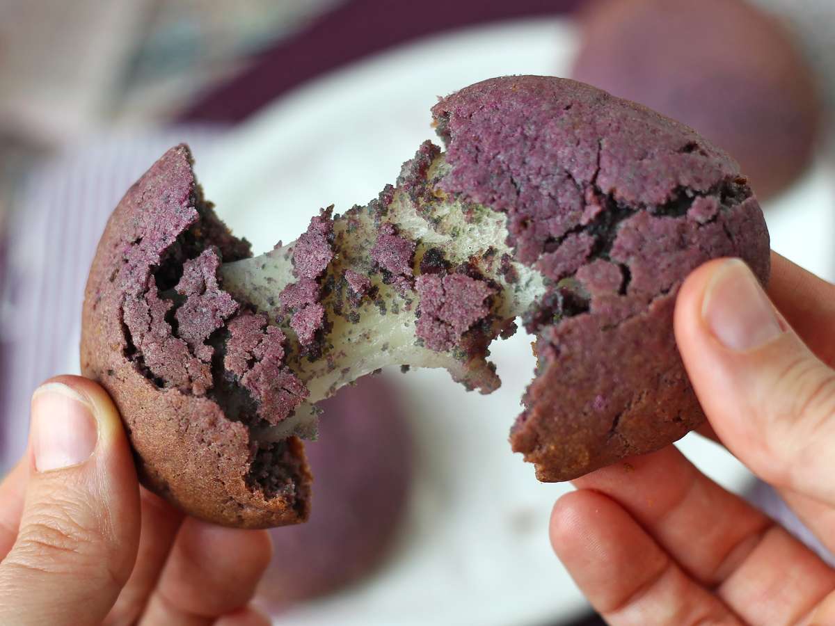 Mochi koekjes met ube