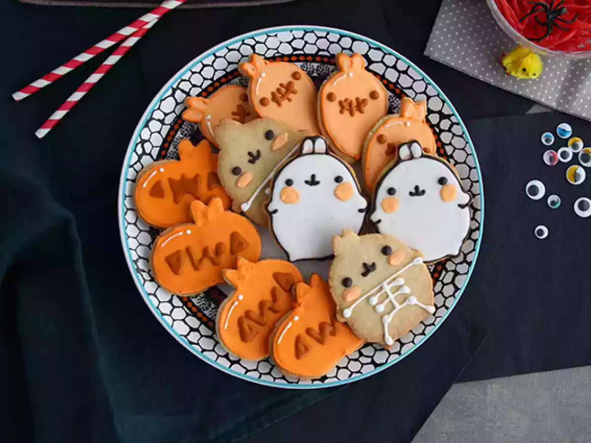 Molang Halloween zandkoekjes