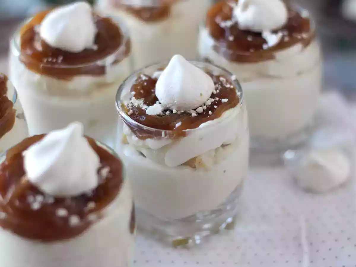 Mont Blanc-glazen met kastanjecrème