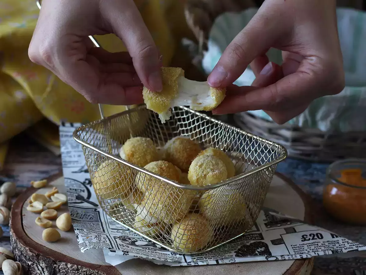 Mozzarellaballetjes uit de airfryer - foto 4