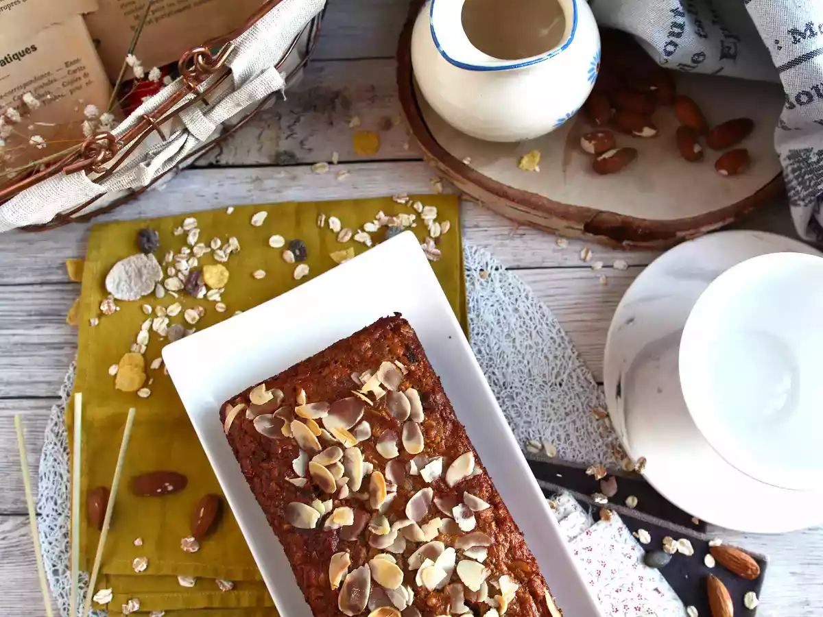 Muesli-cake zonder toegevoegde suiker - Het perfecte recept om verspilling tegen te gaan en ideaal voor vóór het sporten! - foto 5