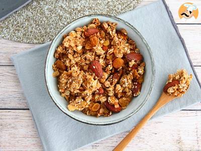 Muesli, zelfgemaakte granola