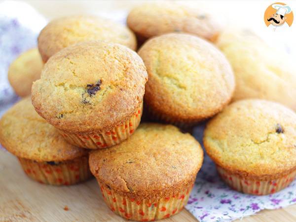 Muffins met chocoladestukjes, het Amerikaanse recept