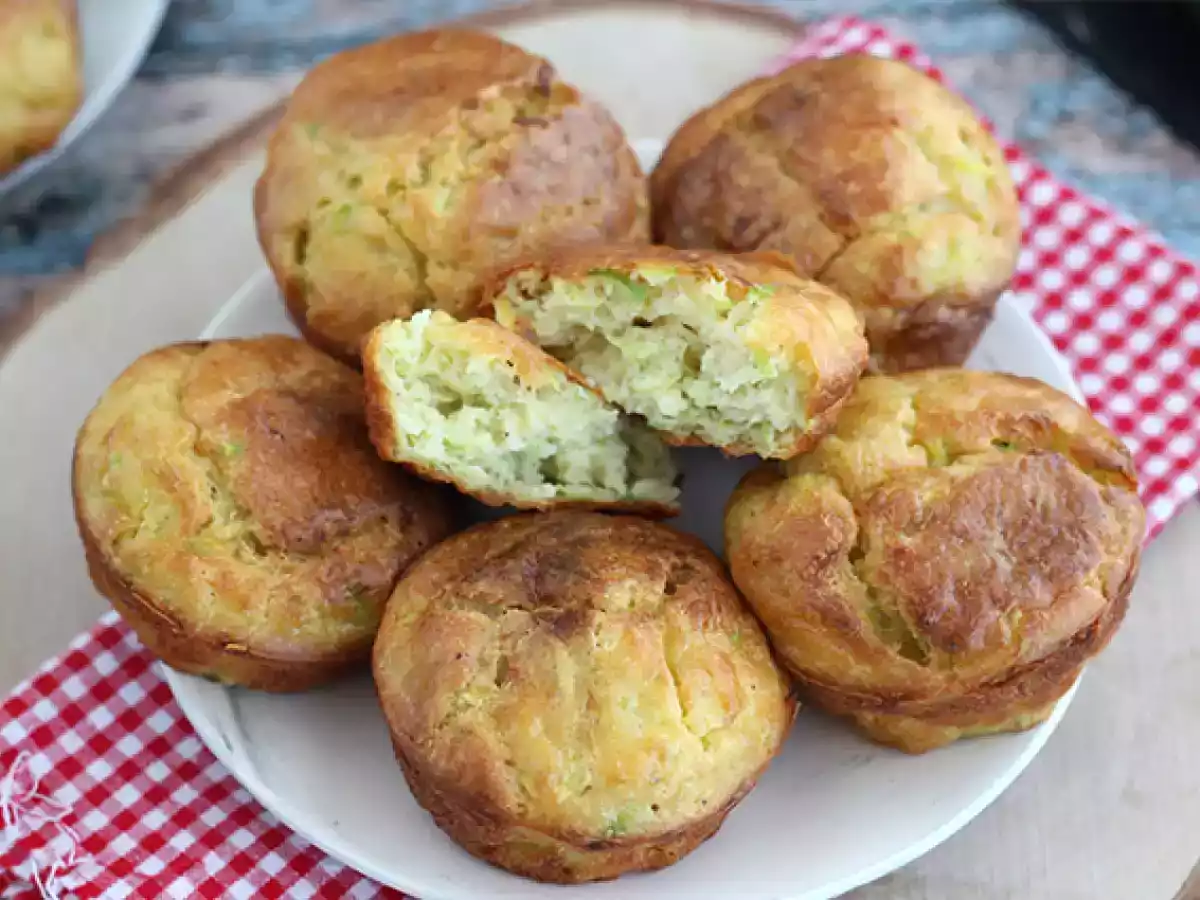 Muffins met courgette en geitenkaas - foto 4