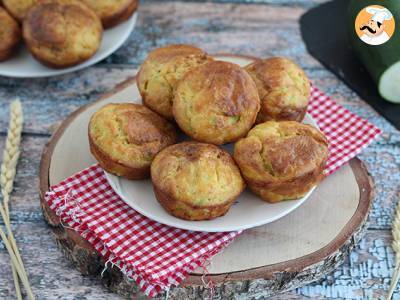 Muffins met courgette en geitenkaas