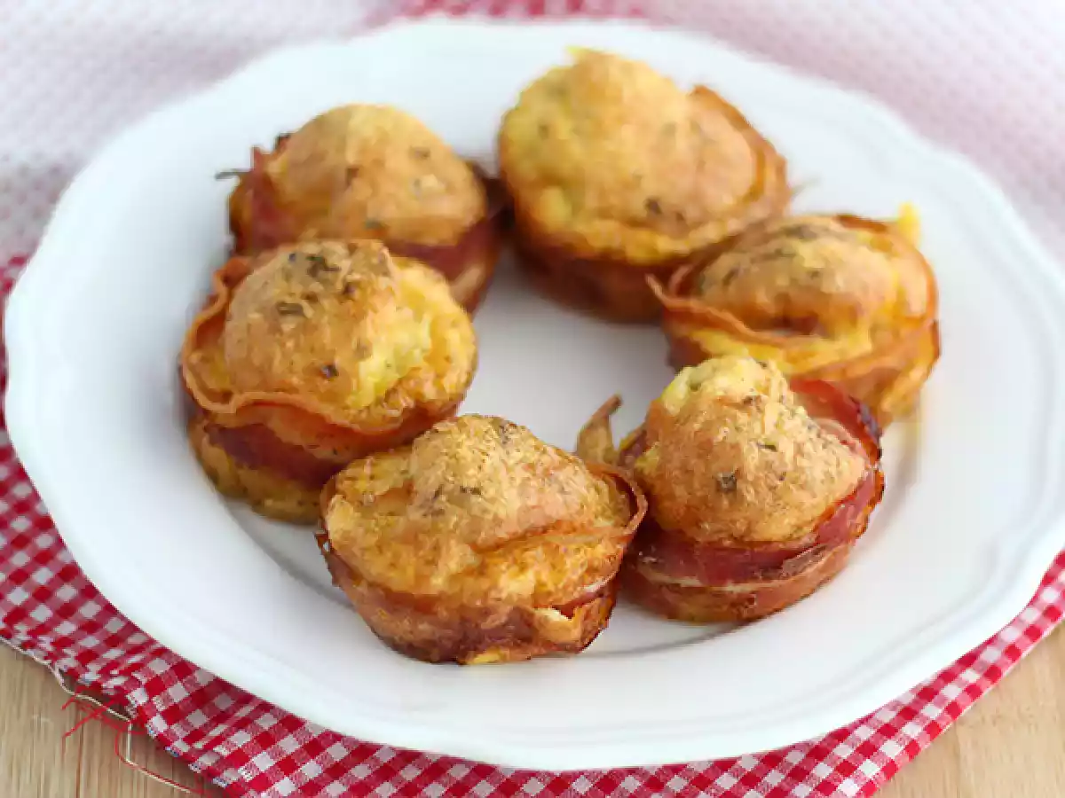 Muffins met spek