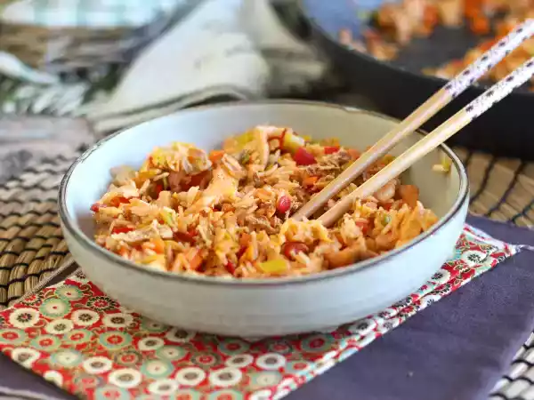 Recept Nasi goreng, het indonesische rijstgerecht