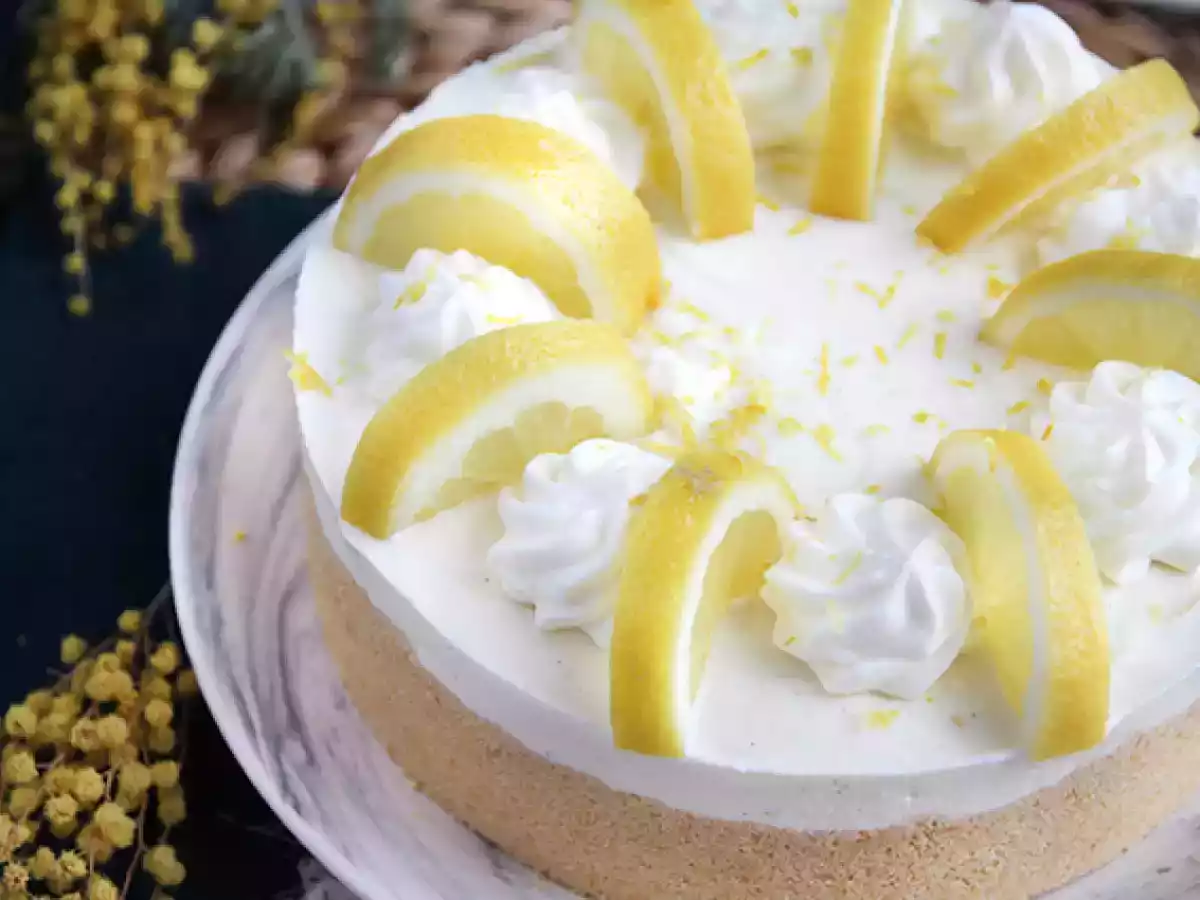No-bake citroen cheesecake
