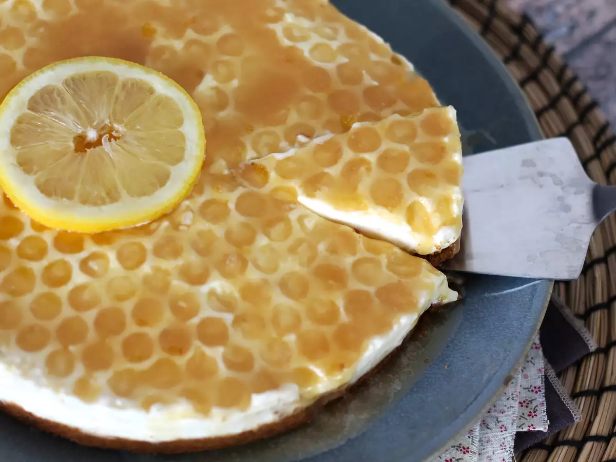 No-bake citroen-honingcheesecake (tutorial taartdecoratie) - foto 5