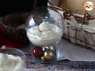 No-bake Raffaello kokosglaasjes - een sprookjesachtig dessert in een sneeuwbol - foto 6