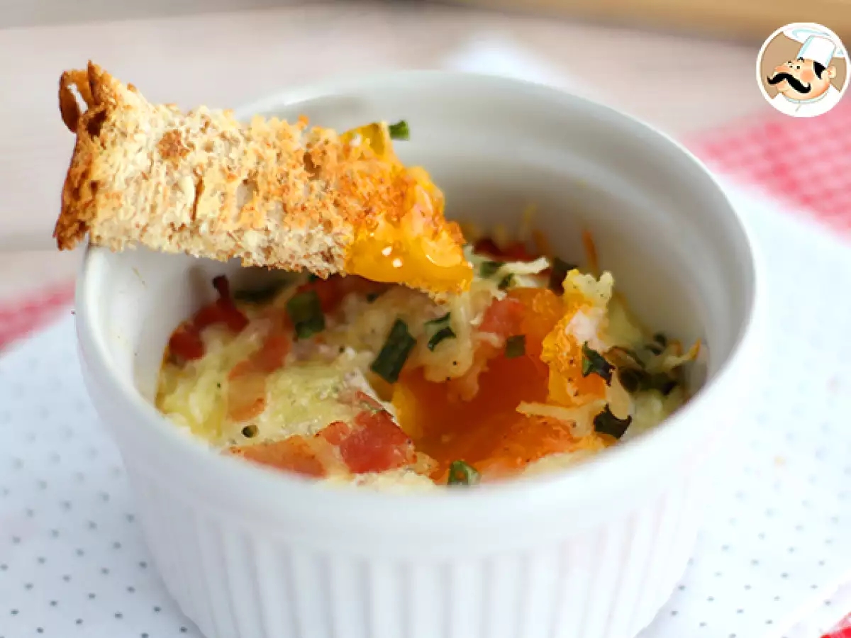 Oeufs cocotte met bacon en bieslook: een snel recept - foto 4