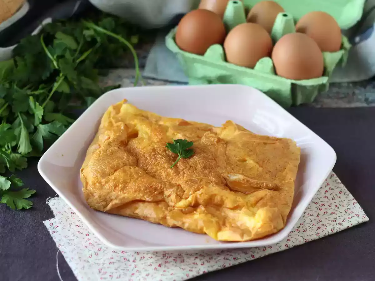 Omelet in airfryer, een licht recept zonder iets vies te maken in de keuken! - foto 2