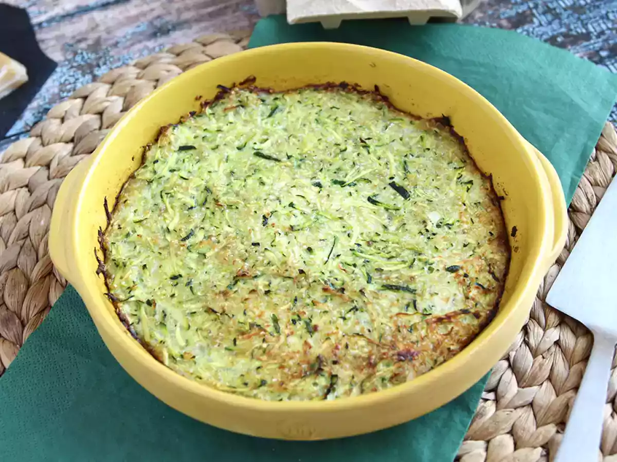 Omelet van courgette en quinoa