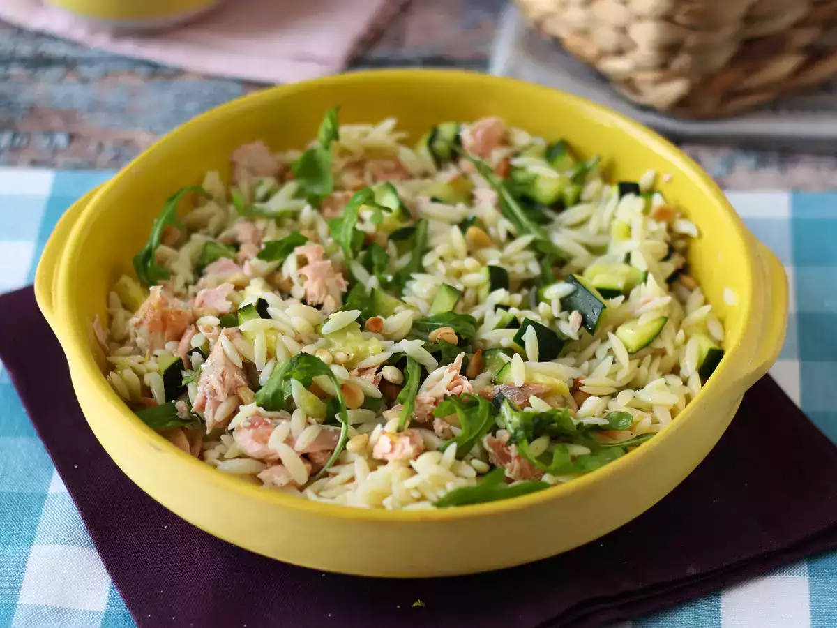 Orzo pastasalade met zalm en courgette - foto 5