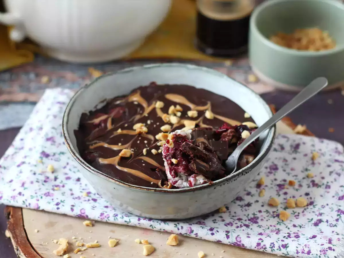 Overnight oats met rood fruit en chocolade: een gezond en vullend ontbijt! - foto 7