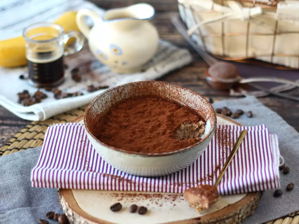 Overnight oats met tiramisu-smaak: het perfecte ontbijt met koffie en cacao!