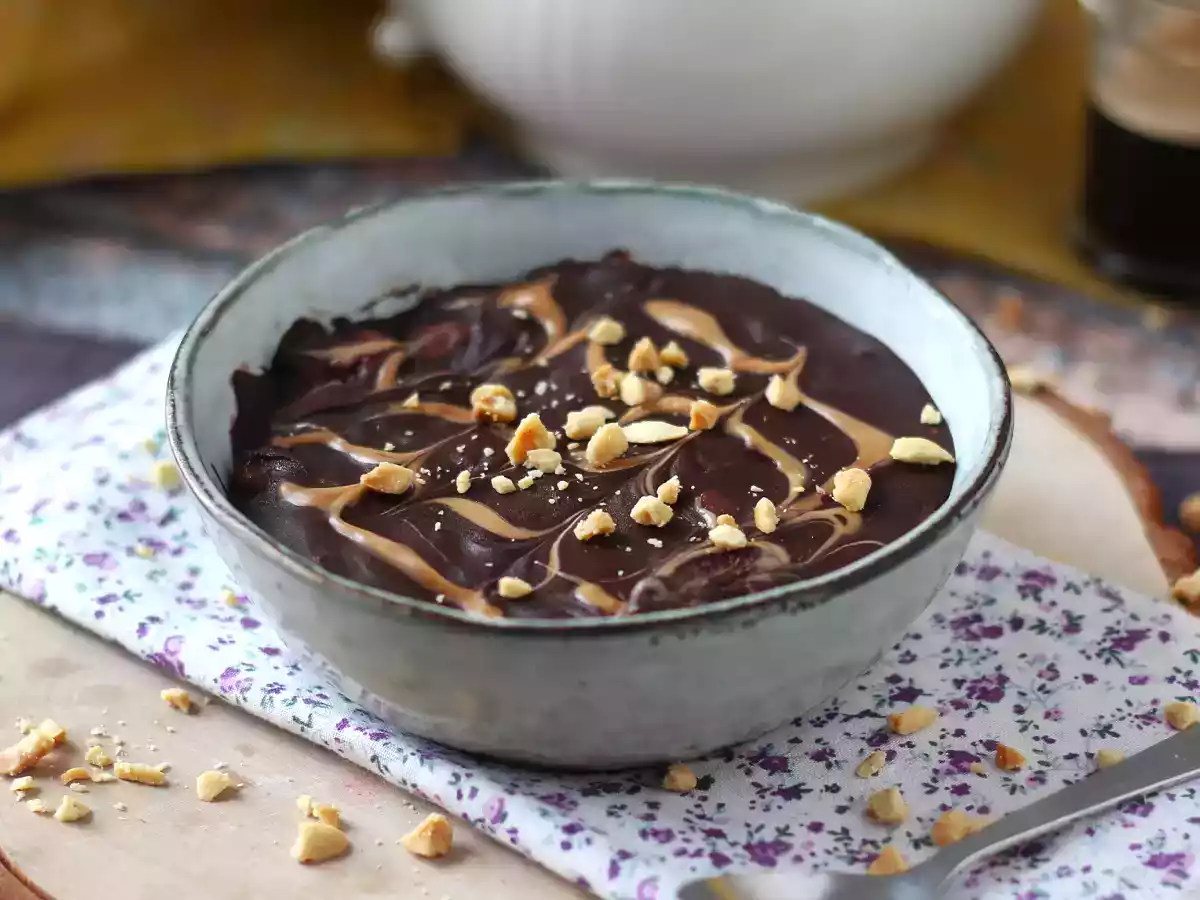 Overnight oats, rood fruit en chocolade, een gezond en stevig ontbijt! - foto 6