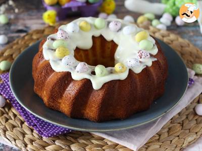 Paas Bundt cake met citroen en witte chocolade