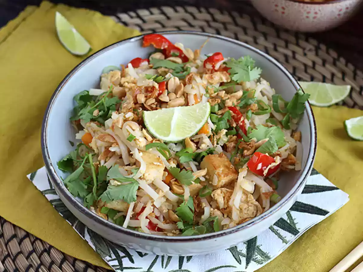 Pad thai met tofu